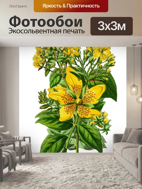 Фотообои Цветы Винтаж Клипарт