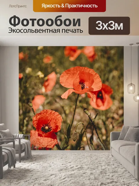 Фотообои Маки