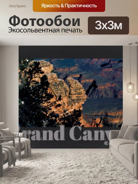 Фотообои Гранд Каньон Туристический Плакат