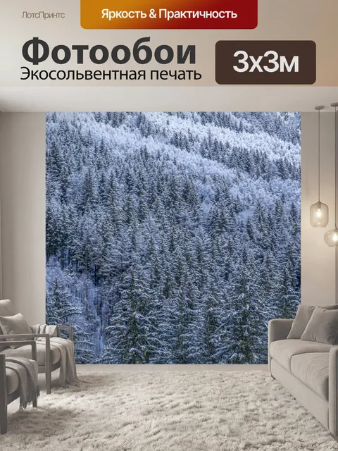 Фотообои Лес зимой