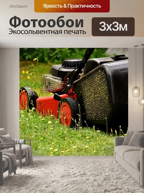 Фотообои Газонокосилка