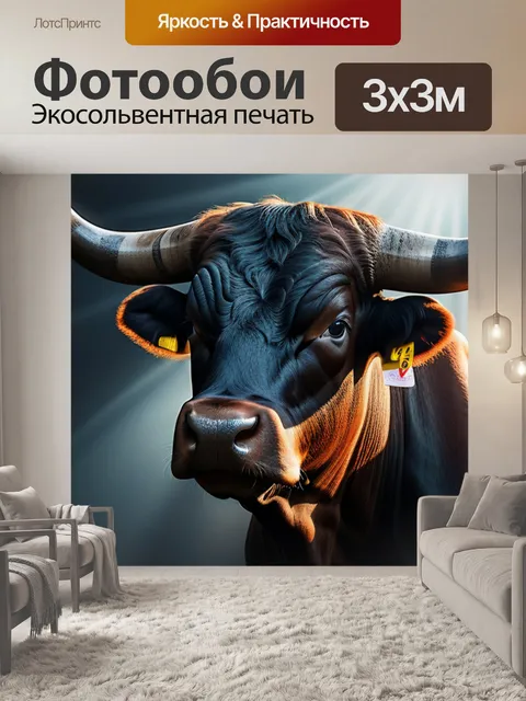 Фотообои с быком