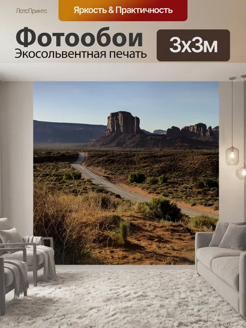 Фотообои Пустынная дорога