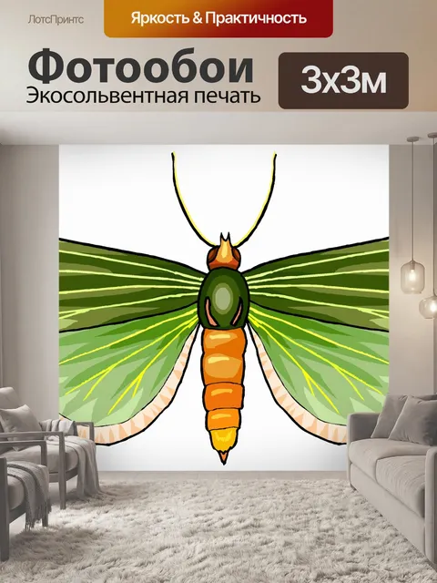 Фотообои Красочное бабочки 3