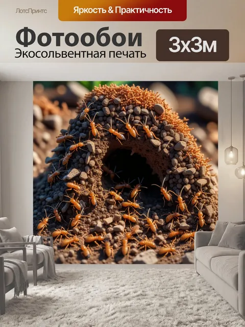 Фотообои турмиты, строящие муравейник
