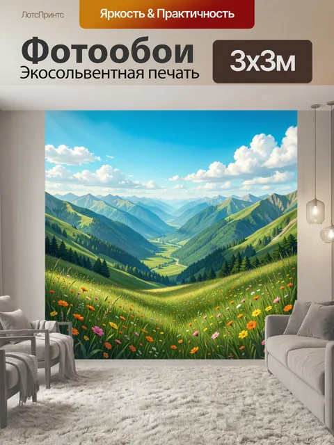 300 × 300 см · Экосольвентная печать