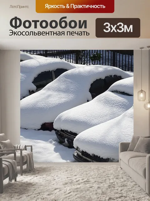 Фотообои Снег