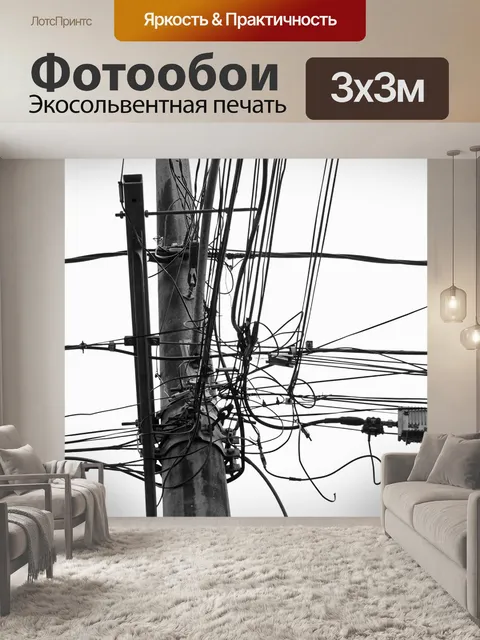 Фотообои Провода