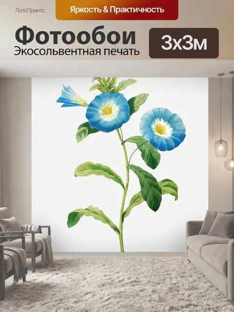 Фотообои Цветочный цветок старинное искусство