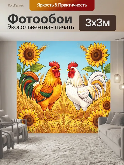 300 × 300 см · Экосольвентная печать