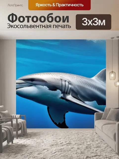 Фотообои с дельфином