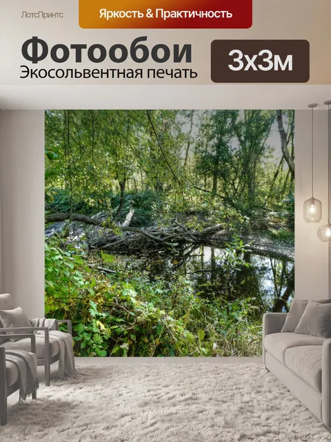 Фотообои Деревянная плотина
