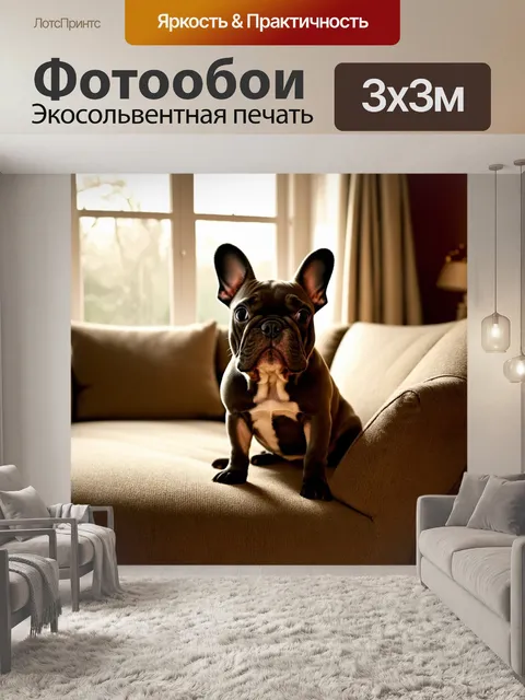 Фотообои изображение французского бульдога
