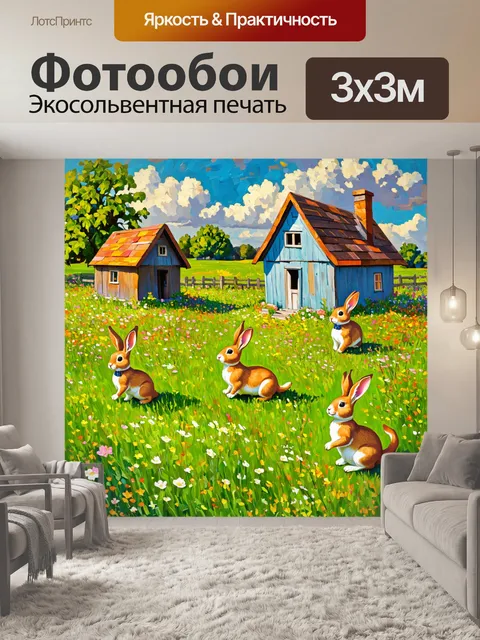 Фотообои животные в стиле постимпрессионизм