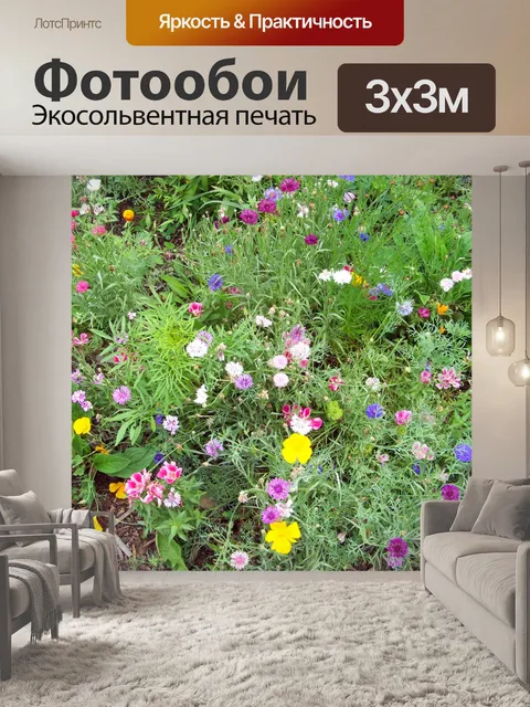 Фотообои Полевые цветы