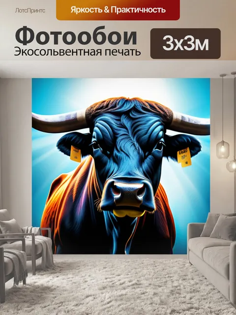 Фотообои с быком