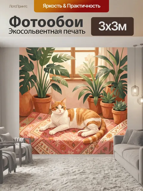 300 × 300 см · Экосольвентная печать