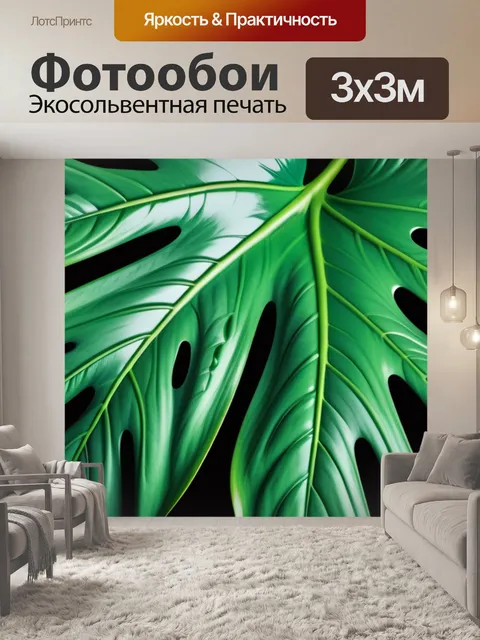 Фотообои с монстерой