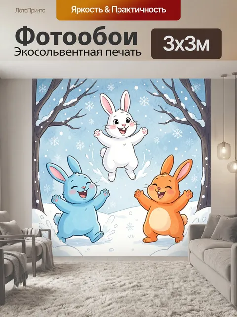 300 × 300 см · Экосольвентная печать