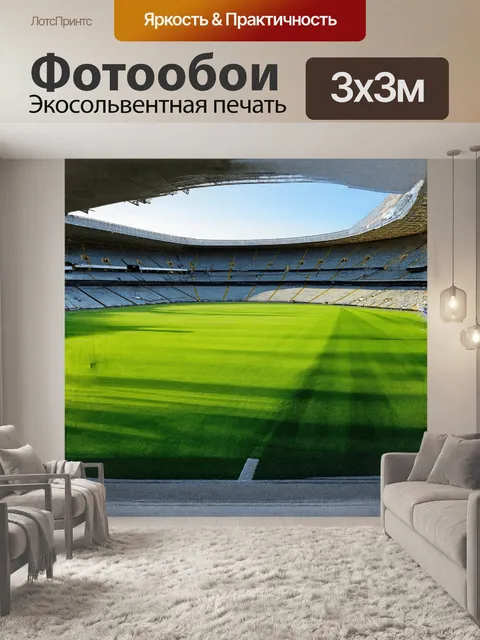 Фотообои огромный футбольный стадион