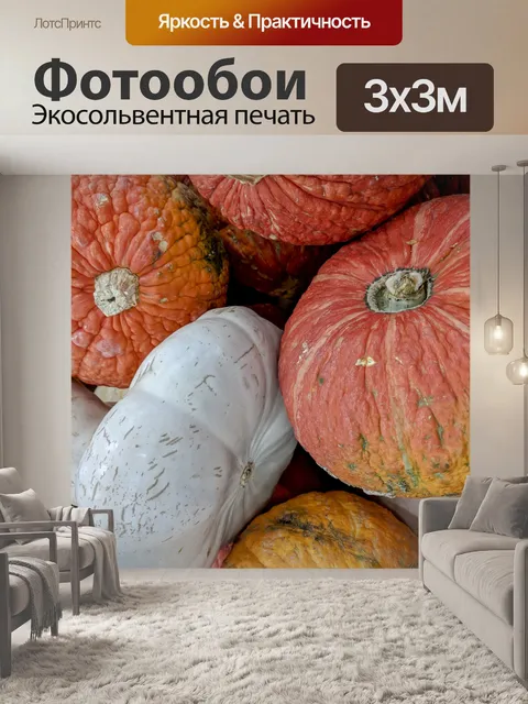 Фотообои Ассорти из фонтана тыквы