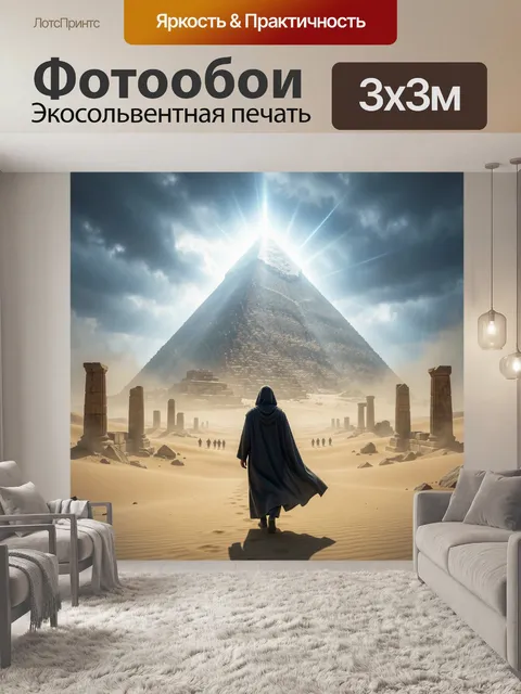 Фотообои Странник у великой пирамиды
