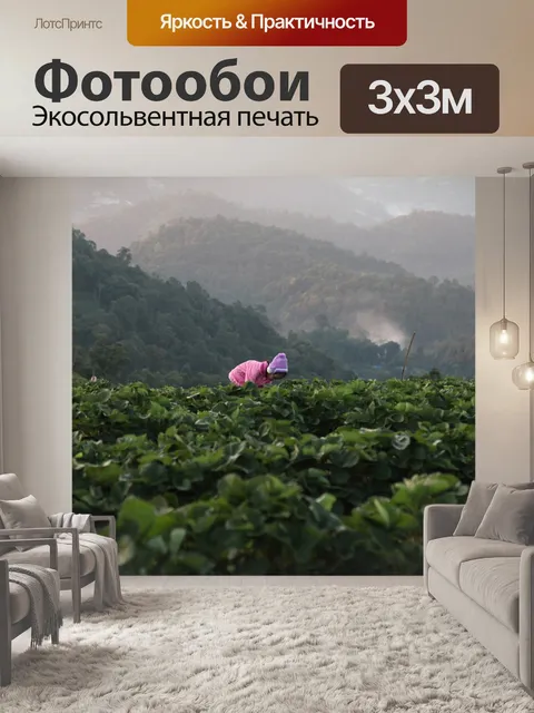 Фотообои Клубничный