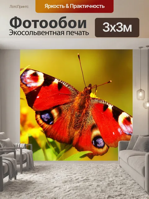 Фотообои Фея павлин