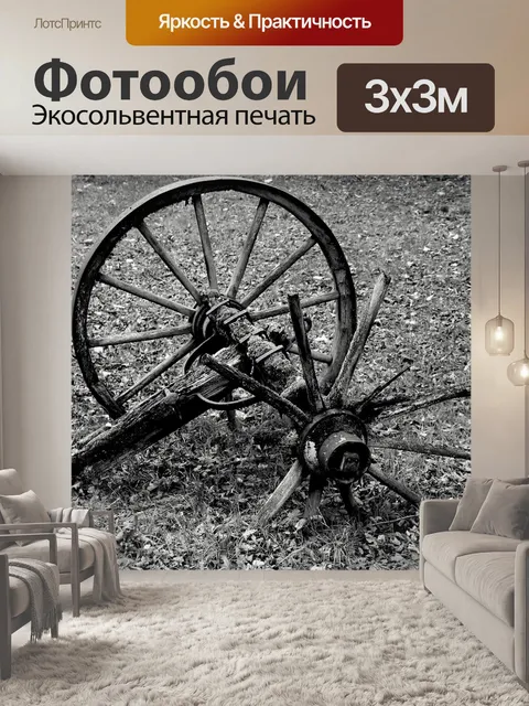 Фотообои Вагон колесо