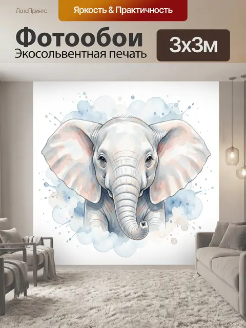 300 × 300 см · Экосольвентная печать