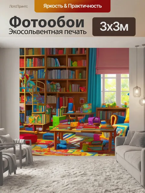 Фотообои натюрморт с книгами для детей