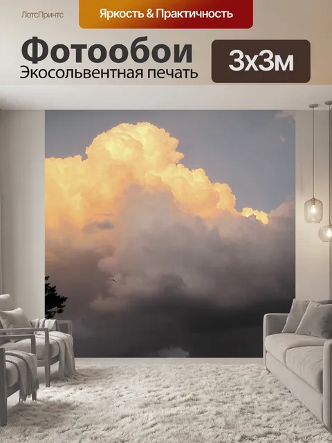 Фотообои абрикоса облако