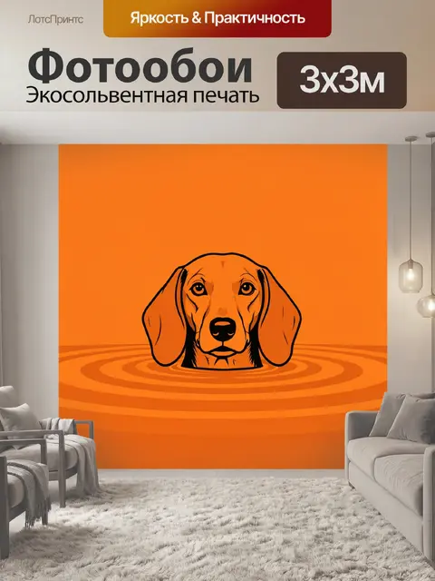 Фотообои Пес с длинными ушами