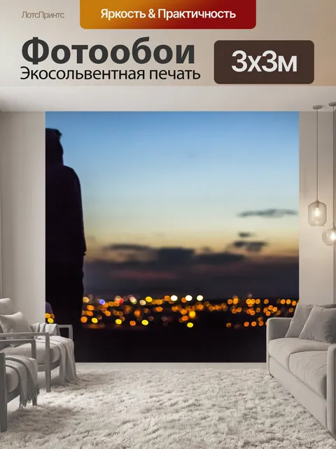 Фотообои Над городом