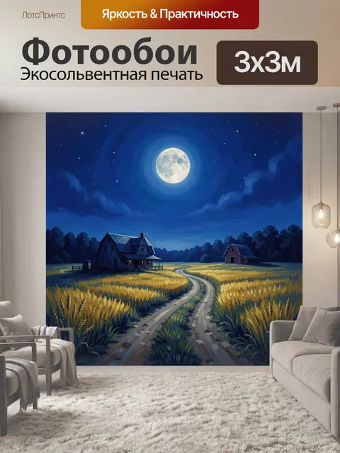 300 × 300 см · Экосольвентная печать