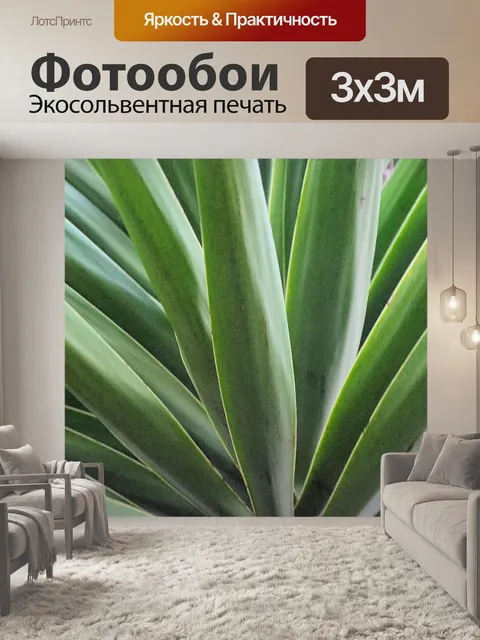 Фотообои Зеленое растение текстура фон