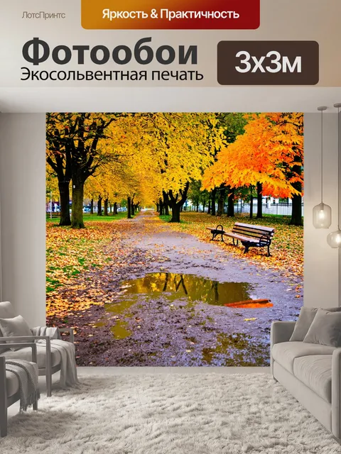Фотообои осень осенняя слякоть