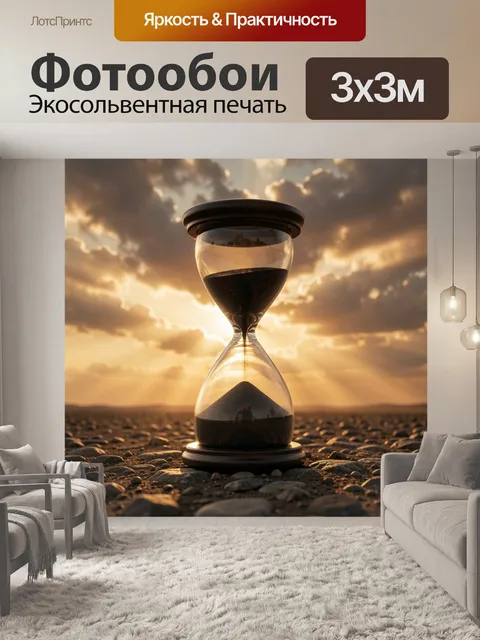 Фотообои Сюрреалистические песочные часы