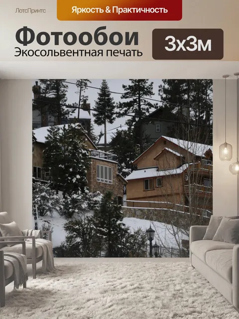Фотообои Зимние кабины