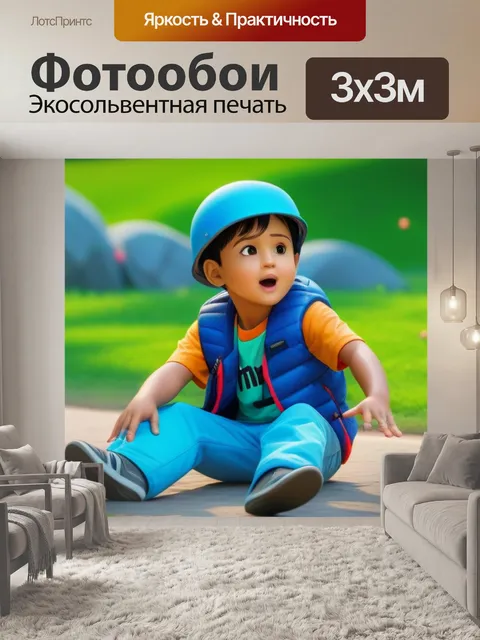 Фотообои развлечение для детей во время ожидания