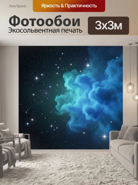 300 × 300 см · Экосольвентная печать