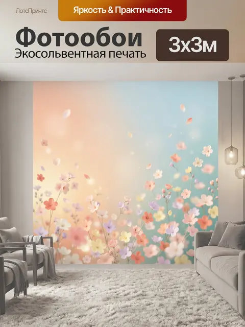 300 × 300 см · Экосольвентная печать