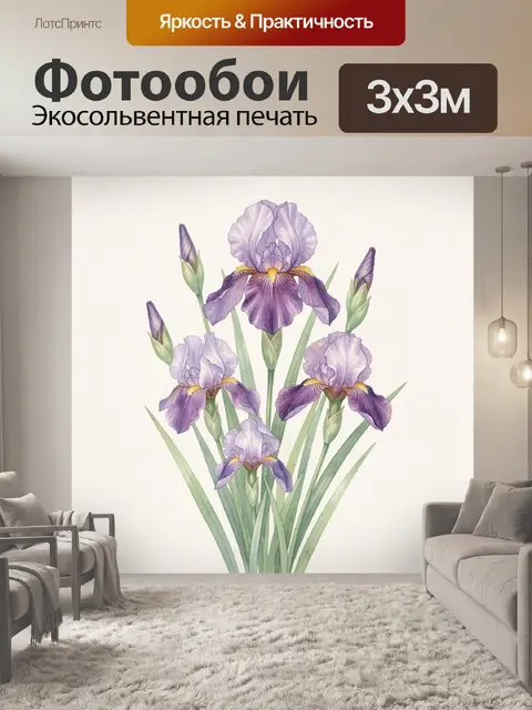 300 × 300 см · Экосольвентная печать