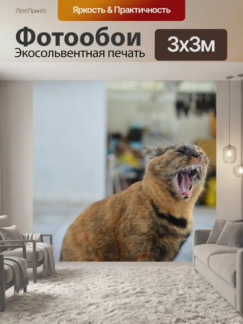 Фотообои Дикие кошки скучно