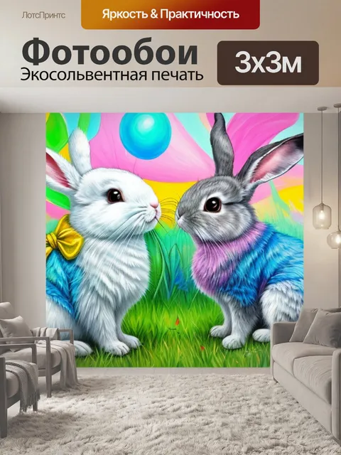 Фотообои с зайчиком