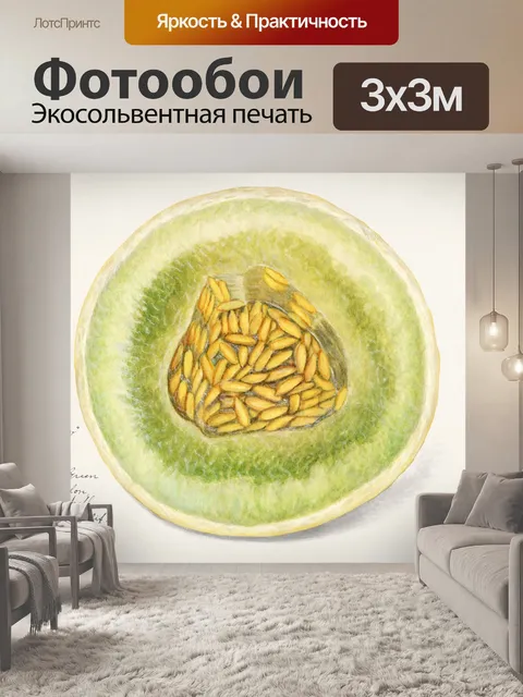 Фотообои Винтажное искусство дыни