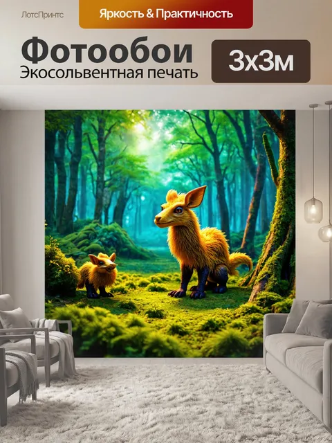 Фотообои фантастические леса с магическими существами