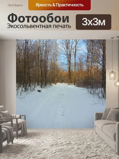 Фотообои Зимний пейзаж