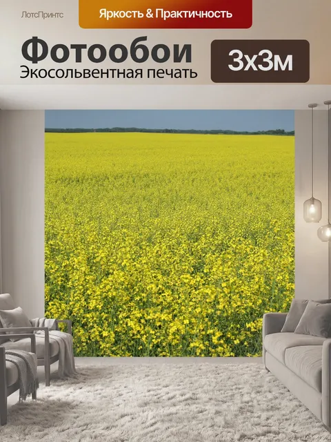 Фотообои Зерно рапса завод