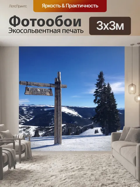 Фотообои Горные лыжи